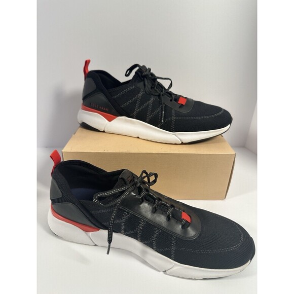 Cole Haan Grandsport Trainer Shoes Sneaker Men’s 11M Black Knit/Nimbus Cloud - Picture 3 of 9